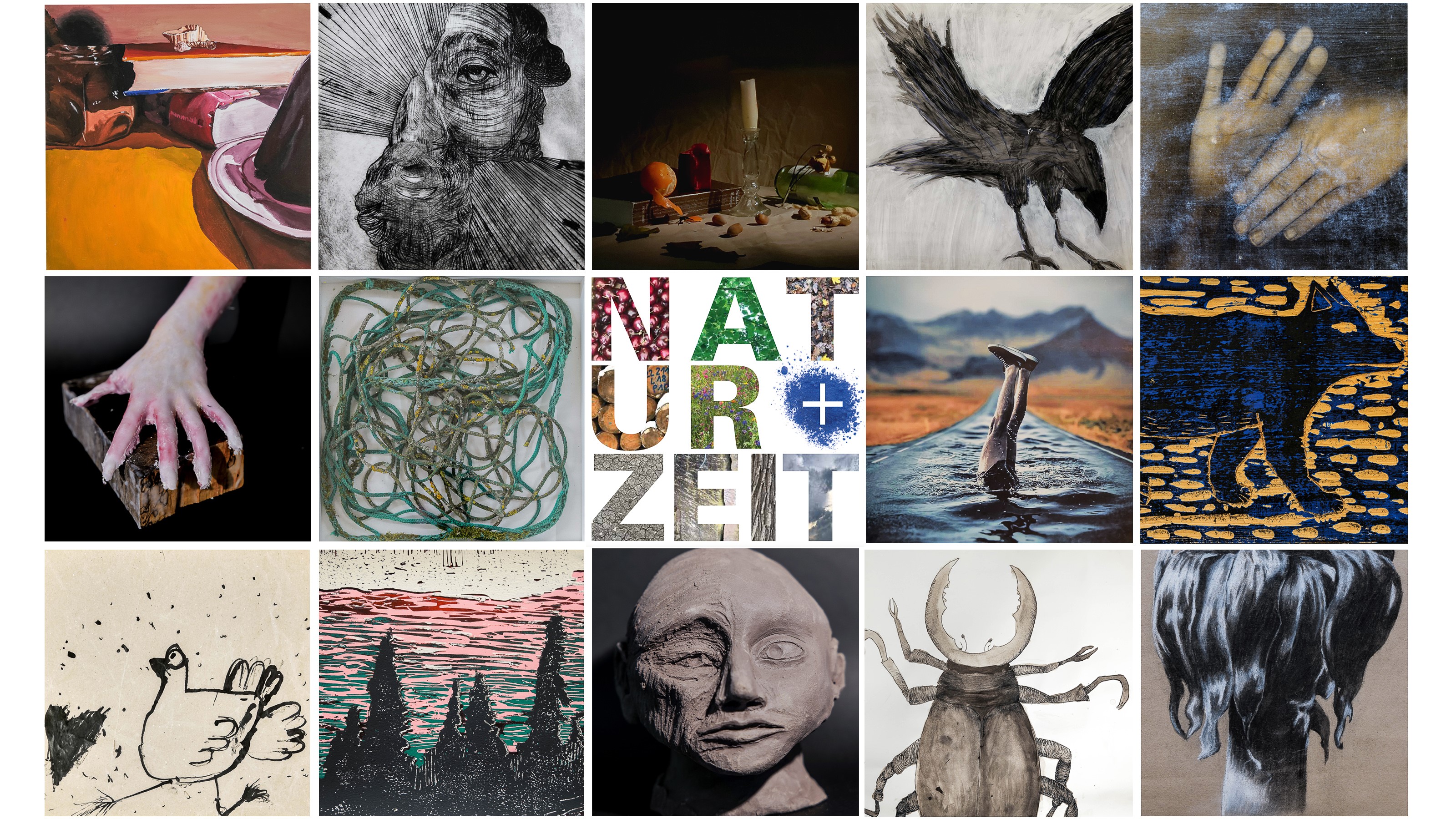 Collage zu "Natur und Zeit"